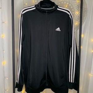 Unisex black Adidas jacket size L
